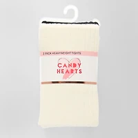 Candy Hearts Little & Big Kid Girls 2-pc. Tights