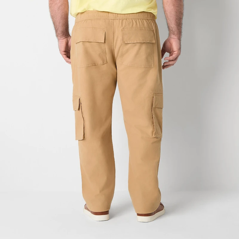 mutual weave Mens Big and Tall Relaxed Fit Cargo Pants