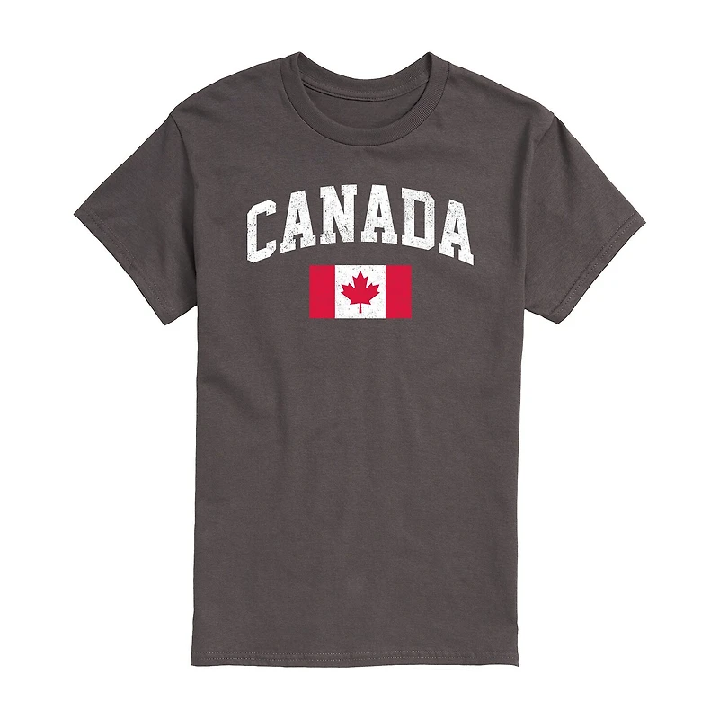 Mens Short Sleeve Canada Graphic T-Shirt