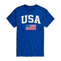 Mens Short Sleeve USA Graphic T-Shirt
