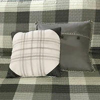 Madison Park Pioneer 6-Pc Printed Herringbone Quilt Set With Throw Pillows