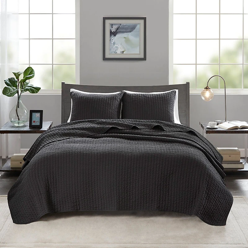 Madison Park Jaxson Antimicrobial Treated 3-Pc Quilt Set