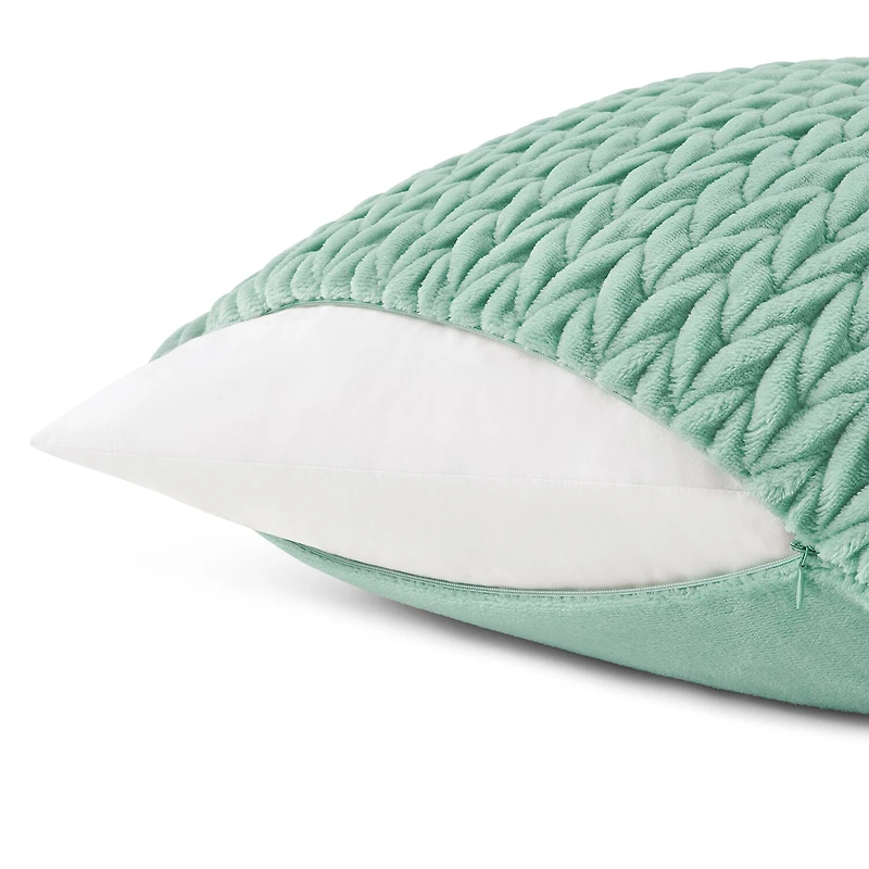 Fieldcrest Faux Mink 20x20 Square Throw Pillow