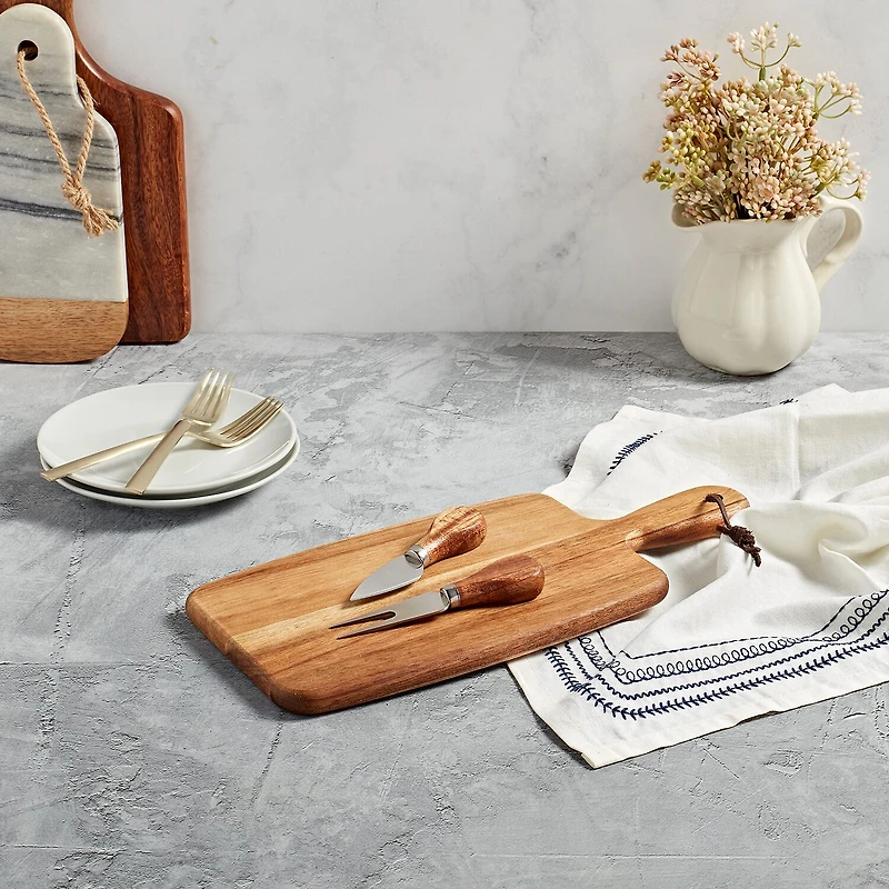 Gallery 3-pc. Wood Cheese Board Set