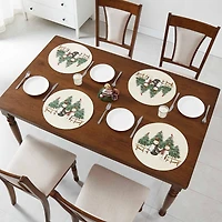 Avanti Country Snowmen Round 4-pc. Placemat
