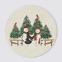 Avanti Country Snowmen Round 4-pc. Placemat