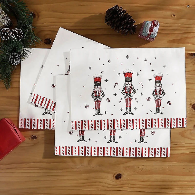 Avanti Nutcracker Candy Holiday 4-pc. Placemat