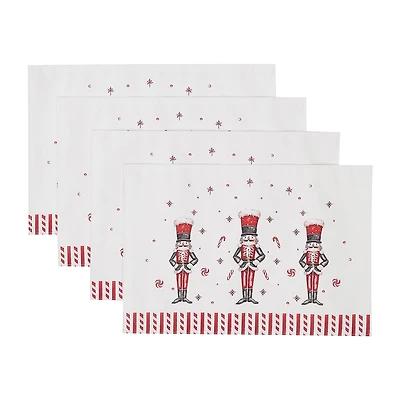 Avanti Nutcracker Candy Holiday 4-pc. Placemat