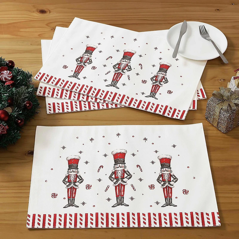 Avanti Nutcracker Candy Holiday 4-pc. Placemat