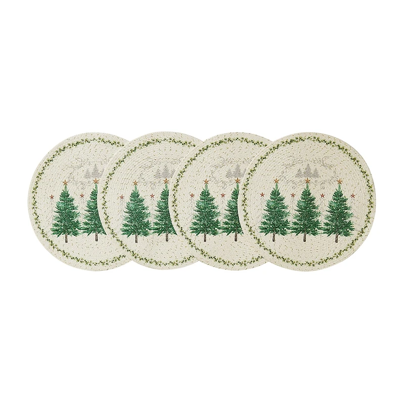 Avanti Trees Holiday Round 4-pc. Placemat