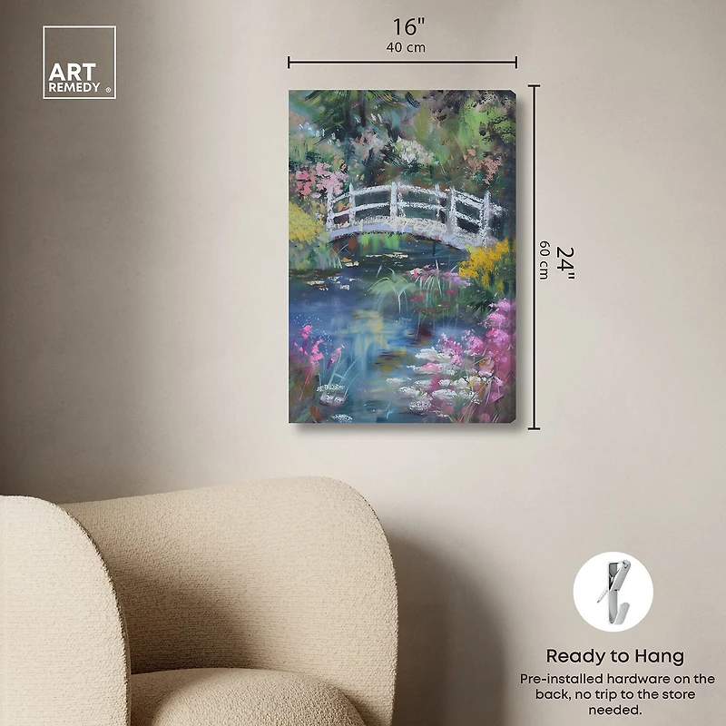 ART REMEDY® "Hidden Garden" Giclee Floral And Botanical Canvas Art