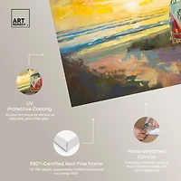 ART REMEDY® "Memories At The Beach" Giclee Entertainment And Hobbies Canvas Art