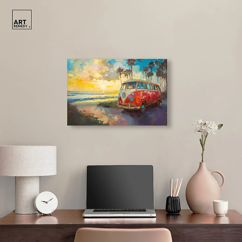 ART REMEDY® "Memories At The Beach" Giclee Entertainment And Hobbies Canvas Art