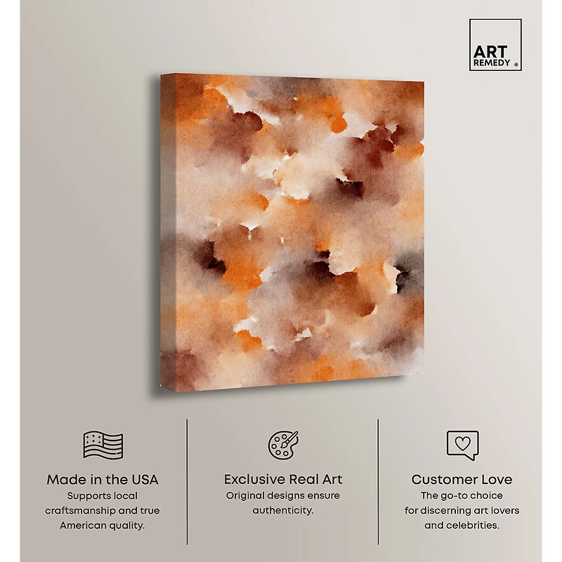 ART REMEDY® "Dried Peach In Caramel Syrup" Giclee Abstract Canvas Art