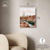 ART REMEDY® "Hot Springs In June" Giclee Nature And Landscape Canvas Art