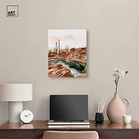 ART REMEDY® "Hot Springs In June" Giclee Nature And Landscape Canvas Art