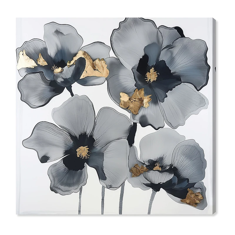 ART REMEDY® "Drama Flora" Giclee Floral And Botanical Canvas Art