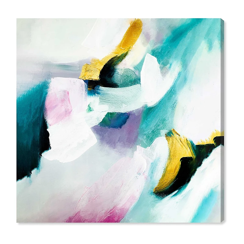 ART REMEDY® "Still Violas Ii" Giclee Abstract Canvas Art
