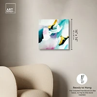 ART REMEDY® "Still Violas Ii" Giclee Abstract Canvas Art