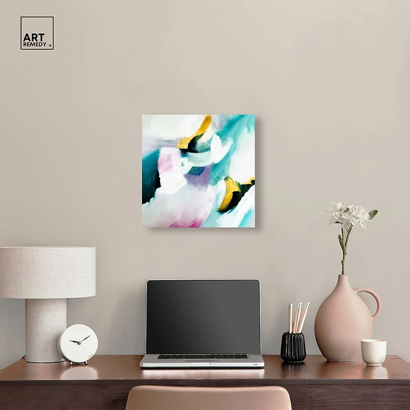 ART REMEDY® "Still Violas Ii" Giclee Abstract Canvas Art