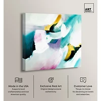 ART REMEDY® "Still Violas Ii" Giclee Abstract Canvas Art