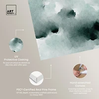 ART REMEDY® "Diluted Smoke In The Snow" Giclee Abstract Canvas Art