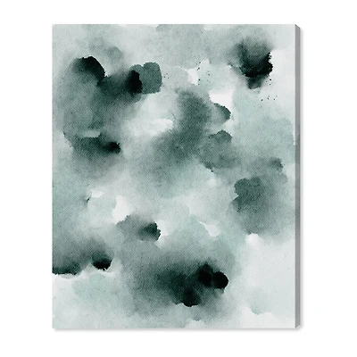 ART REMEDY® "Diluted Smoke In The Snow" Giclee Abstract Canvas Art