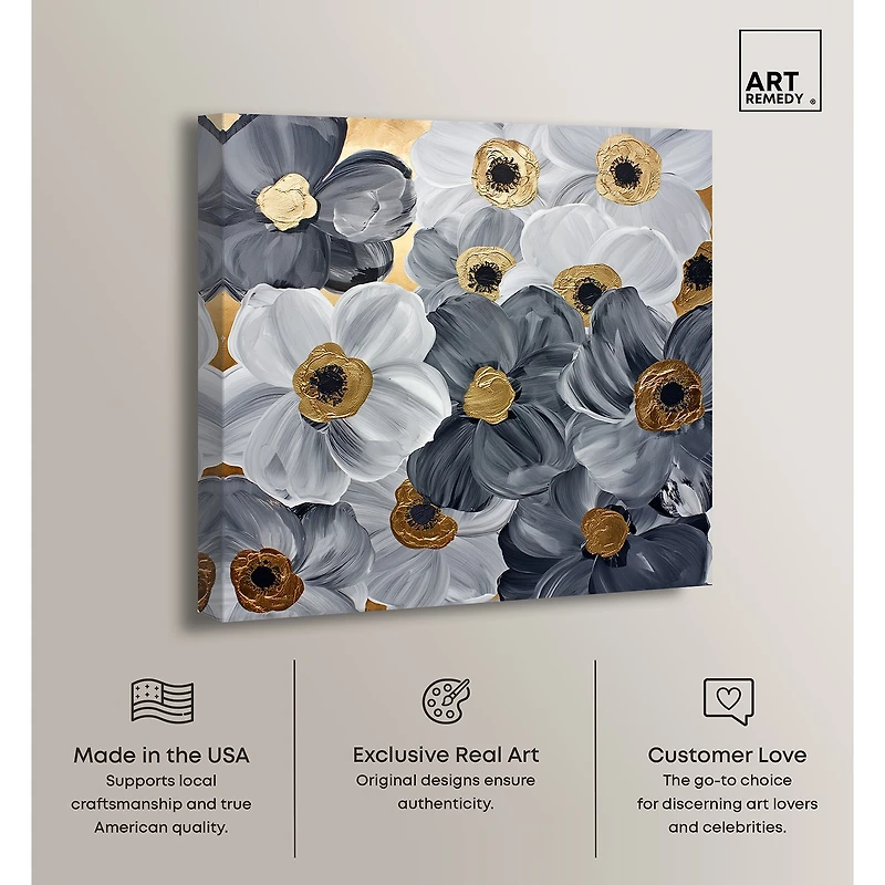 ART REMEDY® "Fields And Fields" Giclee Floral And Botanical Canvas Art