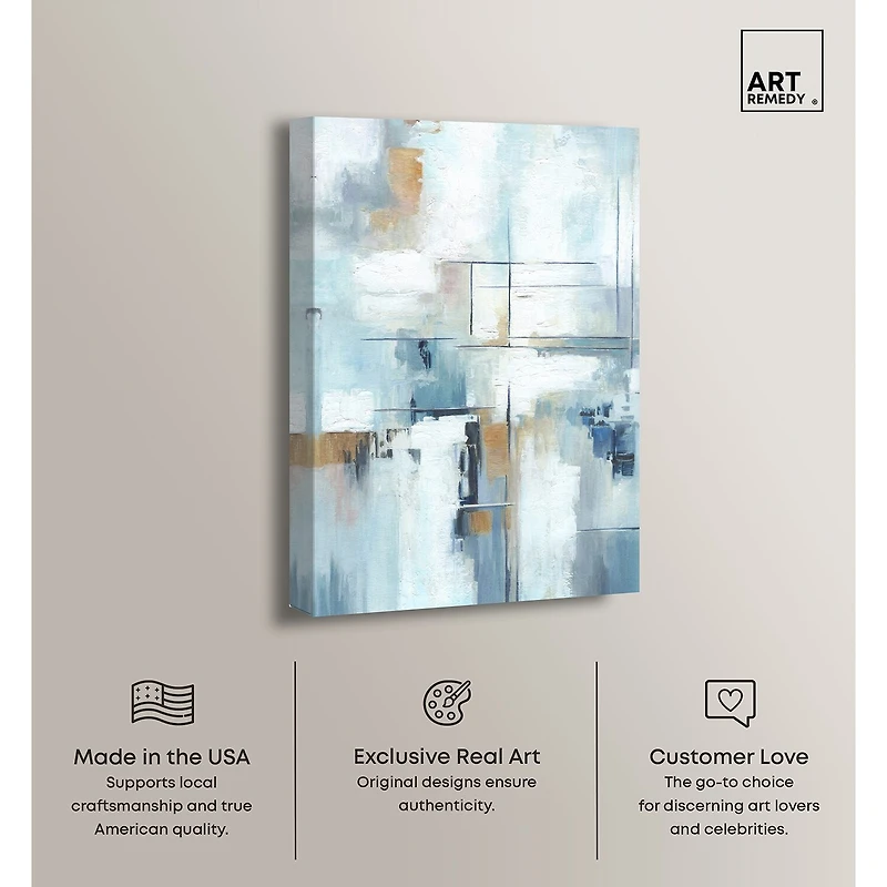 ART REMEDY® "House Of Lines Ii " Giclee Abstract Canvas Art