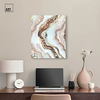 ART REMEDY® "Blush Geode" Giclee Abstract Canvas Art