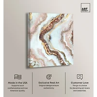ART REMEDY® "Blush Geode" Giclee Abstract Canvas Art