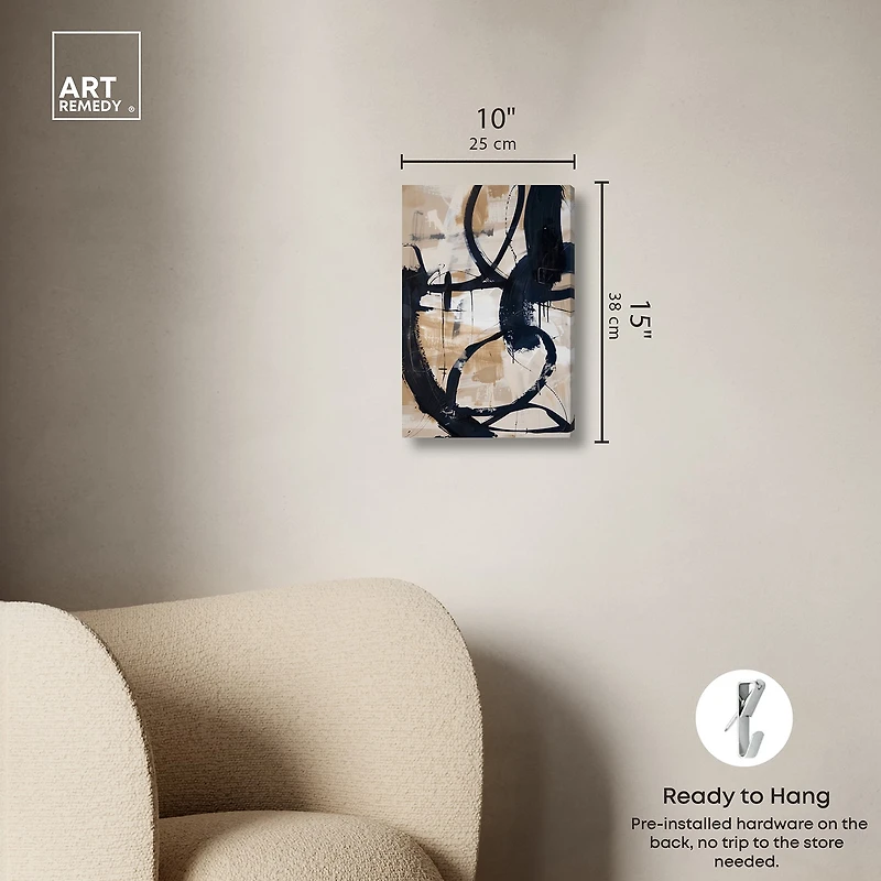 ART REMEDY® "Flowing Ii" Giclee Abstract Canvas Art