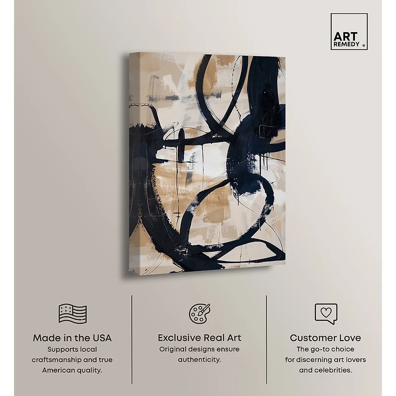 ART REMEDY® "Flowing Ii" Giclee Abstract Canvas Art