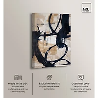 ART REMEDY® "Flowing Ii" Giclee Abstract Canvas Art
