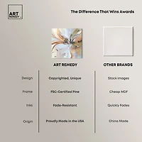 ART REMEDY® "Golden Aesthetic" Giclee Abstract Canvas Art