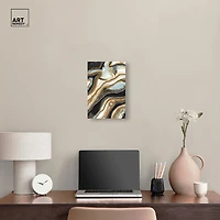 ART REMEDY® "Black And Gold I" Giclee Abstract Canvas Art