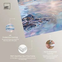 ART REMEDY® "Dreamy Shoreline" Giclee Nature And Landscape Canvas Art