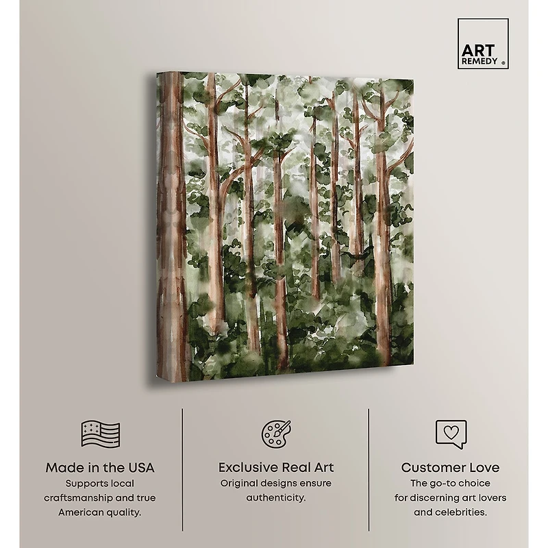 ART REMEDY® "Wildy Forest" Giclee Nature And Landscape Canvas Art