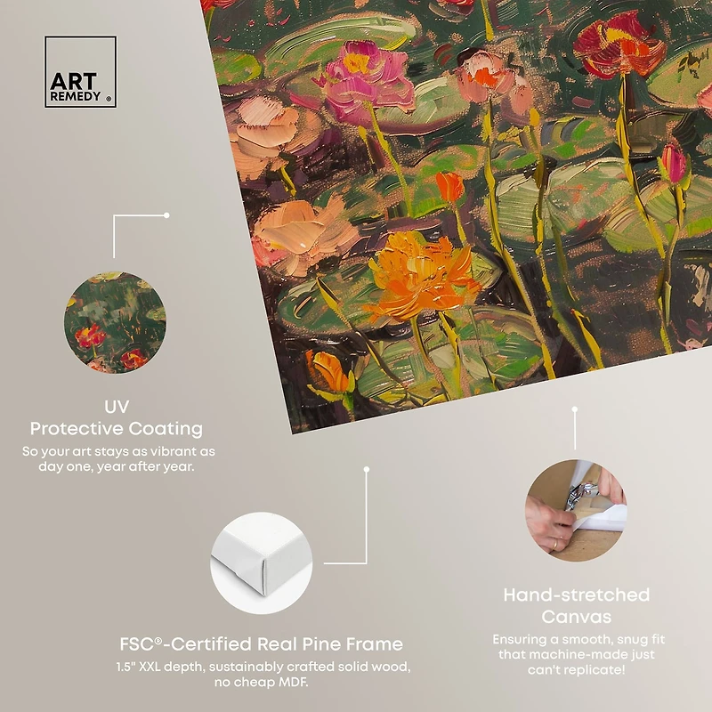ART REMEDY® "Afternoon Visit" Giclee Nature And Landscape Canvas Art