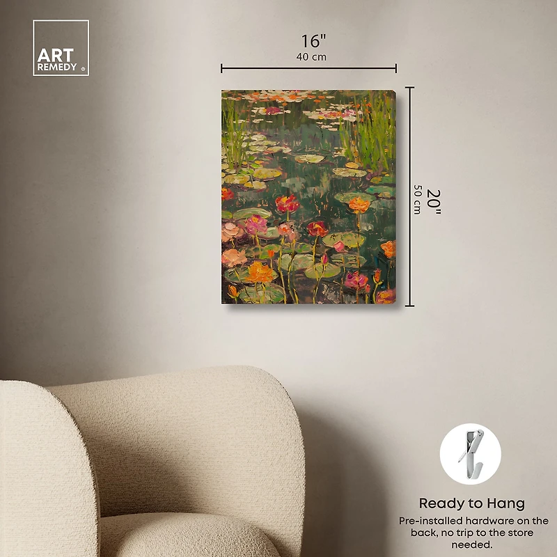 ART REMEDY® "Afternoon Visit" Giclee Nature And Landscape Canvas Art