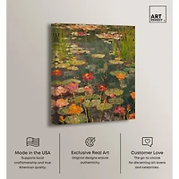 ART REMEDY® "Afternoon Visit" Giclee Nature And Landscape Canvas Art