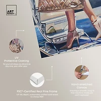 ART REMEDY® "Her Private Jet" Giclee Abstract Canvas Art