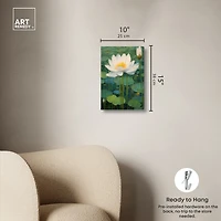 ART REMEDY® "This Is My Waterlily" Giclee Floral And Botanical Canvas Art