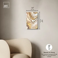 ART REMEDY® "Golden Lines" Giclee Abstract Canvas Art