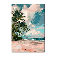 ART REMEDY® "Palms Under The Sun" Giclee Nature And Landscape Canvas Art