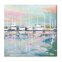 ART REMEDY® "Coastal Dock" Giclee Nautical And Coastal Canvas Art