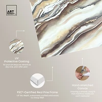 ART REMEDY® "Neutral Lines I" Giclee Abstract Canvas Art