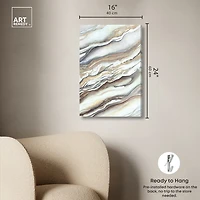 ART REMEDY® "Neutral Lines I" Giclee Abstract Canvas Art