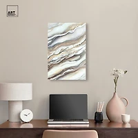 ART REMEDY® "Neutral Lines I" Giclee Abstract Canvas Art