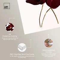 ART REMEDY® "Wine Flowers" Giclee Floral And Botanical Canvas Art